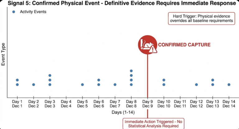 Confirmed catch in rodent monitoring