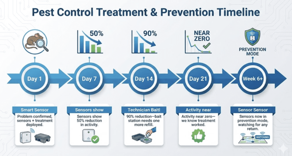 Quantitative validation of pest control treatments