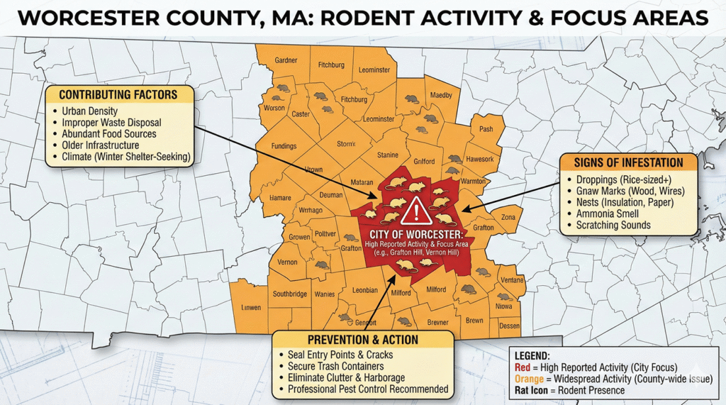 Worcester county pest map