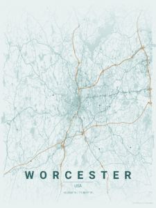 Worcester map
